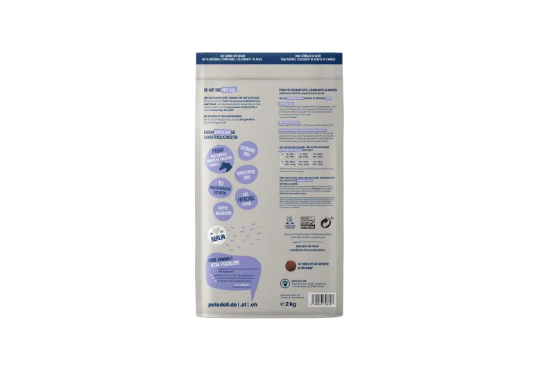 Pets Deli Hypo Pferd mit Süsskartoffel & Distelöl 2kg